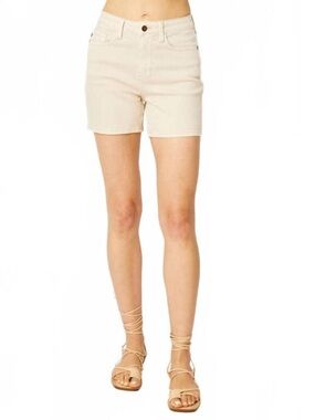 Judy Blue High Rise Bone Shorts - Medium